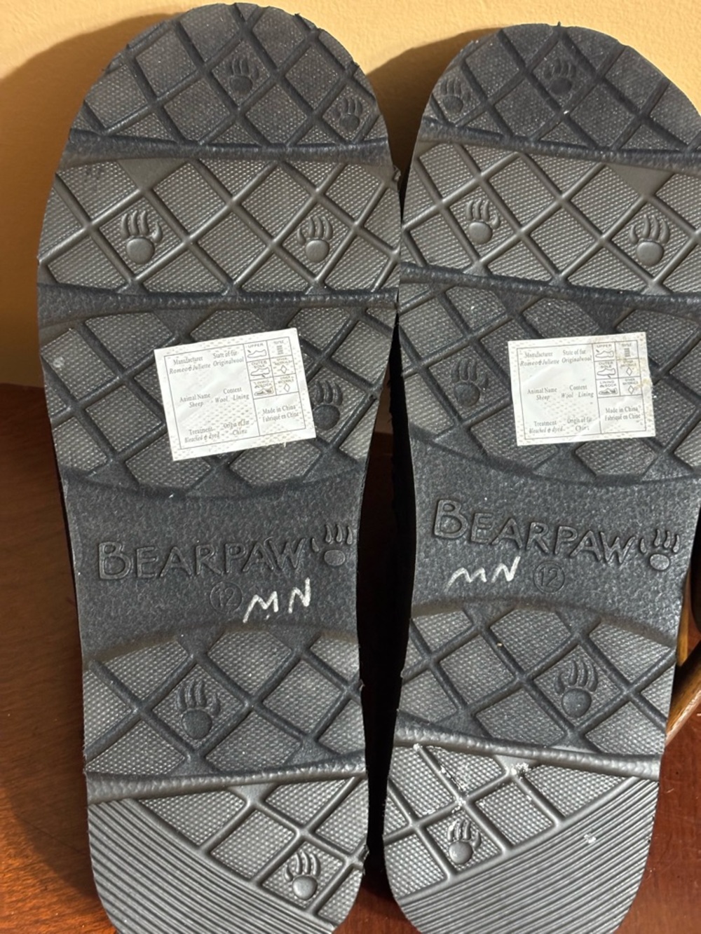 BearPaw Black Sequin Cozy Slide Slippers - Picture 8 of 10